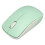 Mini Portable Wireless Keyboard Mouse Set 68 Keys White Green 5