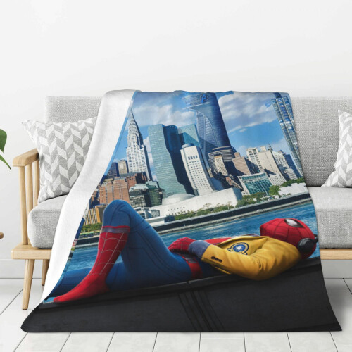 Blaincéad Lomra Spider-Man Braincéad Caithimh Thar a Bhog Cluthar, Gnéithe Leapa do Pháistí - Thar a Bhog 40"X30"