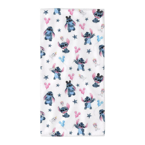 Πετσέτες χεριών Stitch για μπάνιο, πετσέτα μπάνιου/προσώπου, μαλακές, απορροφητικές 1