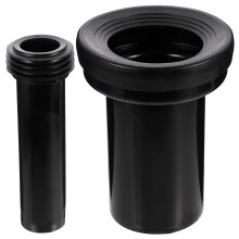 Toilet aansluitbuis (2 stuks) voor thuisgebruik, verlengde spoelbuis voor toilet, wandafvoer, toiletaccessoire