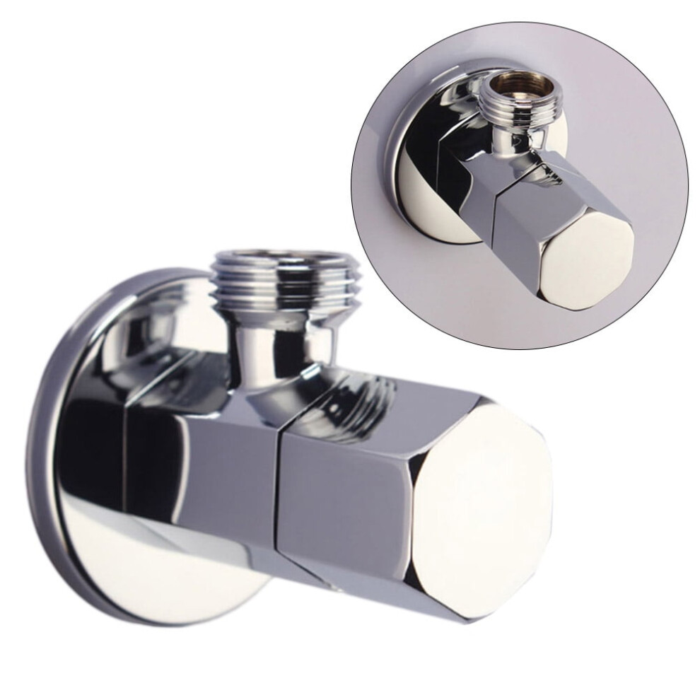 Colodoil Silver Strength Angle Stop Valve Bathroom Shut-Off 9173940811553