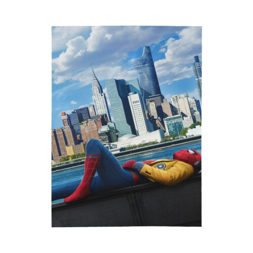 Blaincéad Lomra Spider-Man Braincéad Caithimh Thar a Bhog Cluthar, Gnéithe Leapa do Pháistí - Thar a Bhog 40"X30" 1