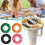 Πιάτο σνακ Hariumiu Tumbler, Δίσκος σιλικόνης 5 θέσεων συμβατός με ποτήρια, Φορητή θήκη 4