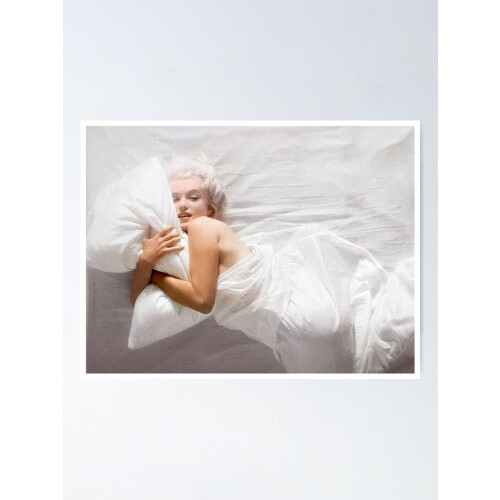 MARILYN : Affiche vintage de 1950 représentant une scène de lit, encadrée ou non. 2
