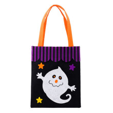 Halloween-Süßigkeitentüten, kleine Halloween-Tüten mit Henkeln, Geschenktüten, Halloween-Tüten aus Vliesstoff zum Verpacken von Geschenken,