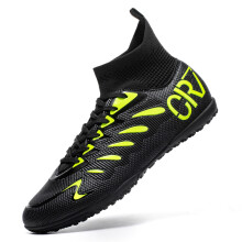 (Dark Grey, 38) Mens Womens High Top FG TF Football Boots Professional Training Soccer Cleats 4-Color Options Athletic Shoes