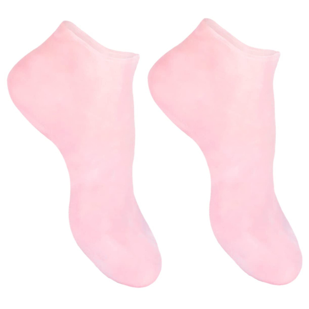Moisturizing Gel Toe Socks for Dry Feet with AntiCracking Lining and Comfortable Elastic Fit