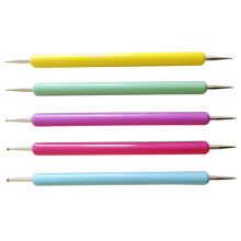 Nail Art Dotting Tools 5pcs Embossing Stylus Set for Manicure Crafts with Precise Control Grip