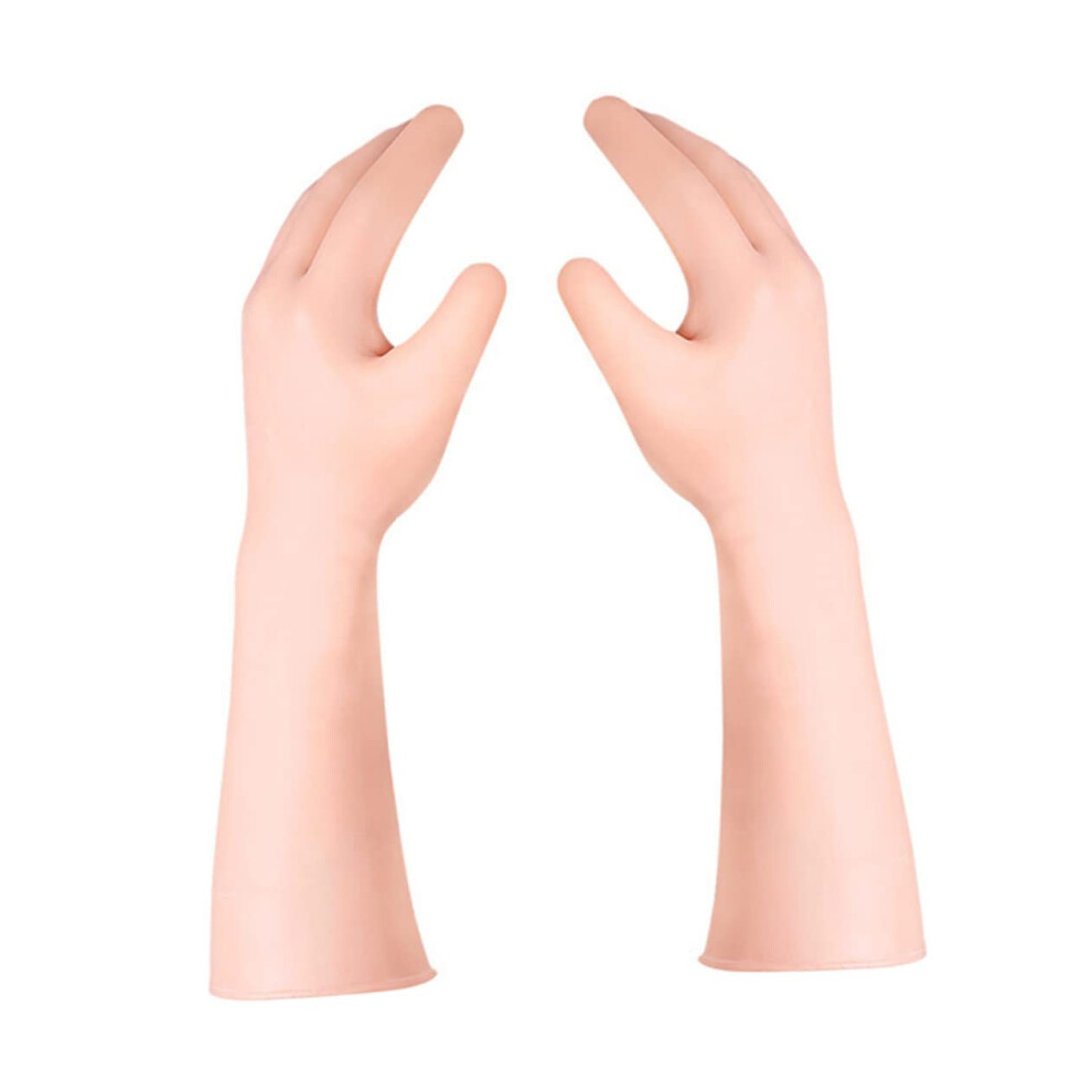Long Moisturizing Gloves for Dry Hands with Extended Forearm Coverage and Overnight Spa Hydration