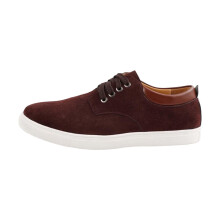 Men's Running Trainers Suede NonSlip Lightweight Walking Jogging Shoes Brown Size 7