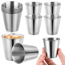 120 Pcs Stainless Steel 70ml Shot Cups Portable Tumbler Wine Sauce Holder
