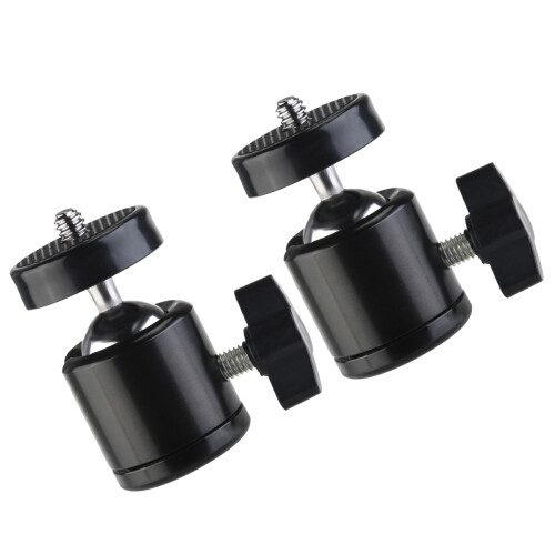 4 Pcs Threaded Mini Tripod Camera Camcorder Head Ball/Degrees