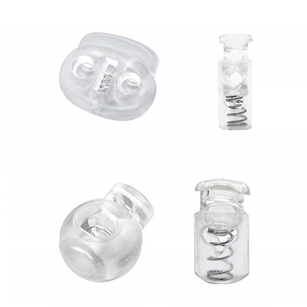 360 Pcs Transparent Plastic Rope Buckle For Clothing Use 3622460750881