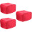 Red Wearresistant Bread Machine Protector Toaster Cover 3pcs 8