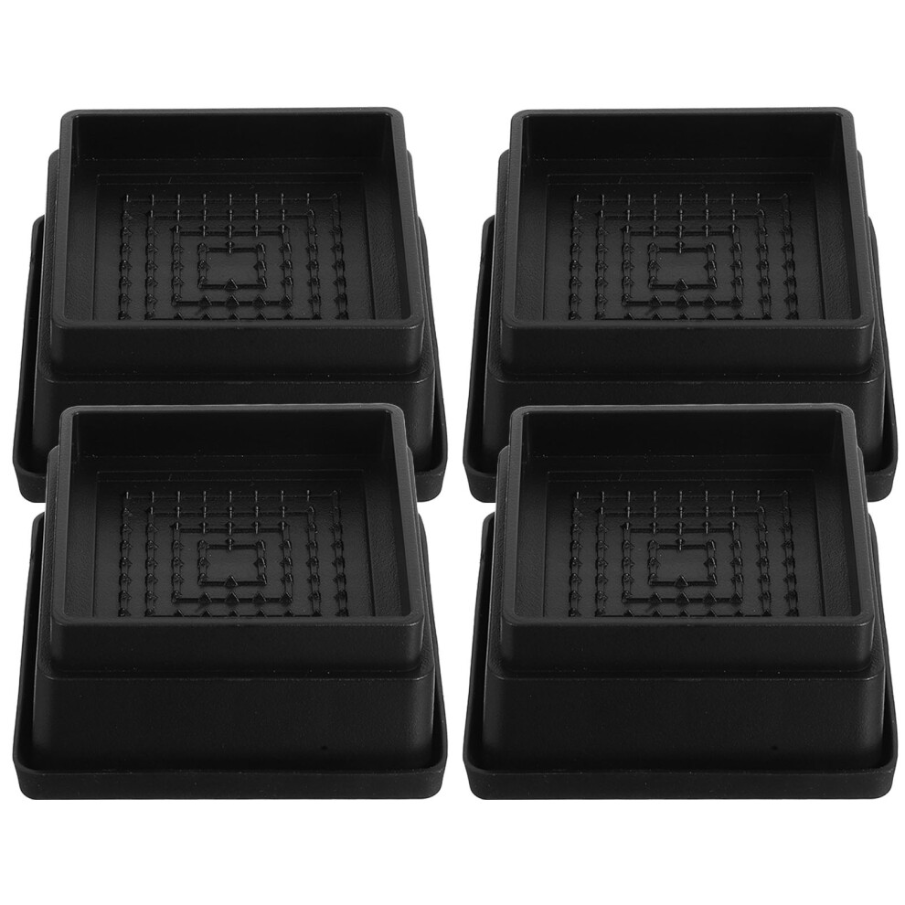 4 Pcs Bed Lift Risers Raisers Chair Height Extenders Desk Blocks 3622197473855