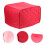 Red Wearresistant Bread Machine Protector Toaster Cover 3pcs 11