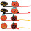 2 Count Flower Shape Straw Toppers Dustproof Covers Small Halloween 2