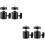 4 Pcs Threaded Mini Tripod Camera Camcorder Head Ball/Degrees 7