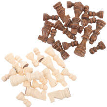 2 Sets Wooden Chess Pieces Family Board Games Phone Electronic