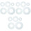 Set Of 3 Patchwork Ruler Template Sewing Rulers Tool Circle Shape Diy 8