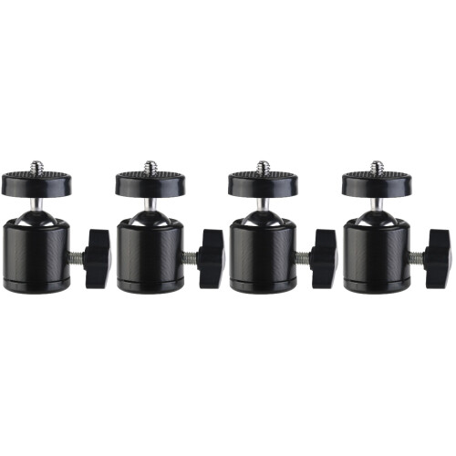 4 Pcs Threaded Mini Tripod Camera Camcorder Head Ball/Degrees 2