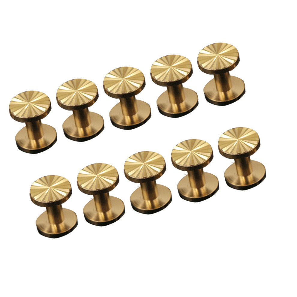 20Pcs Harness Sunflower Rivets Brass Snap Fastener Screws 3622460725919