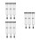 9Pièces Accessoires Party Gonflable Gris En PVC Pour Enfants 5