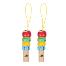 8 Pcs Wooden Kids Whistle Toys Educational Playthings For Toddlers