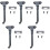 5 Sets Scooter Holder Lengthen Car Support Steel 3