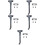 5 Sets Scooter Holder Lengthen Car Support Steel 7