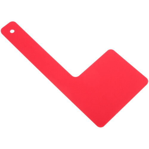 2Pcs Red Acrylic Mailbox Flag Replacement Durable Outdoor Signal Flags
