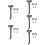 5 Sets Scooter Holder Lengthen Car Support Steel 10