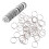 100 Pcs Plastic Round Numbered Key Tags With Key Rings For Hotel 11