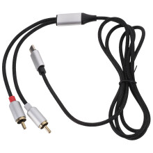 Type C To Audio Cable Adapter For Smartphones Black 1set