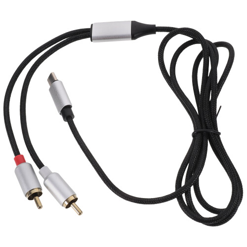 Type C To Audio Cable Adapter For Smartphones Black 1set