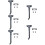 5 Sets Scooter Holder Lengthen Car Support Steel 11