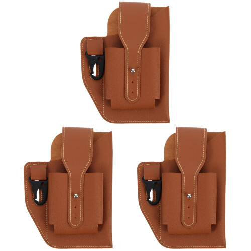 3Stk Herren Bauchtasche Leder, , , Robust Für 2