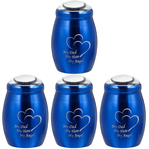 4 Pcs Stainless Steel Mini Cinerary Urn For Ash Container 1