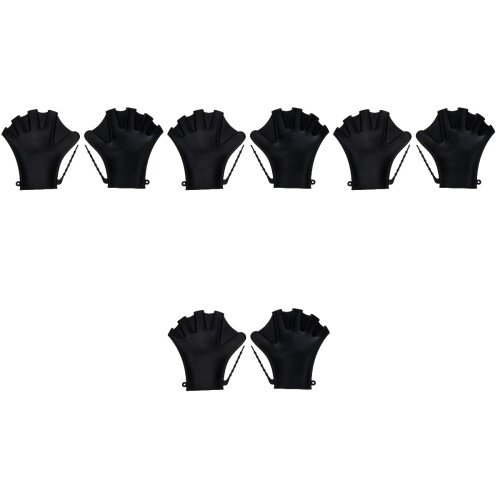 4 Pairs Adjustable Swim Paddles Pool Diving Gloves 2
