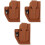 3Stk Herren Bauchtasche Leder, , , Robust Für 4