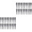 100 Pcs Dart Points Tips With Screw Thread Accessory Random Color 3
