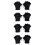 4 Pairs Adjustable Swim Paddles Pool Diving Gloves 8