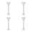 4Pcs White Camera Wall Mount Bracket Aluminum for Outdoor Tree Setup 8