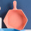 Orange Ceramic Reusable Baking Bowl Handheld Kitchen Salad Bowl 4