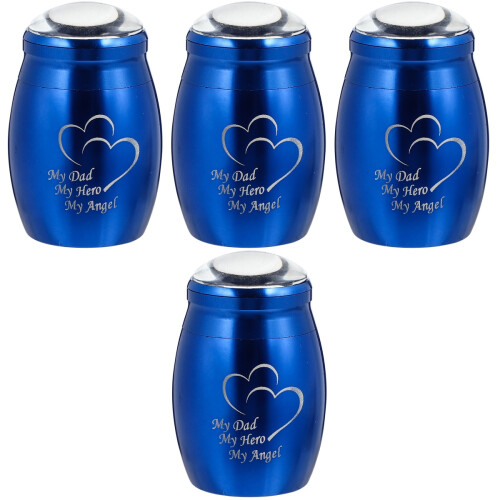 4 Pcs Stainless Steel Mini Cinerary Urn For Ash Container 2