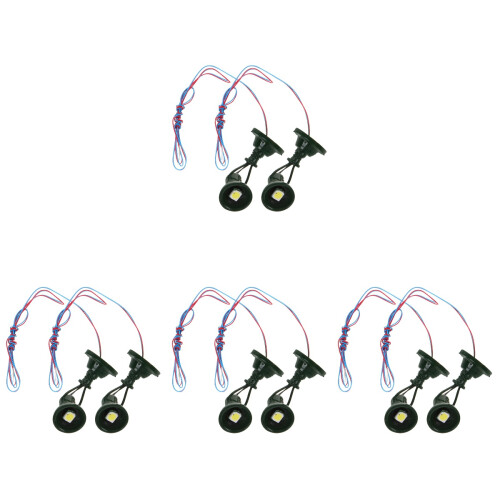 8 Pcs Mini Railroad Signal Lamp For Sand Table Decor 2