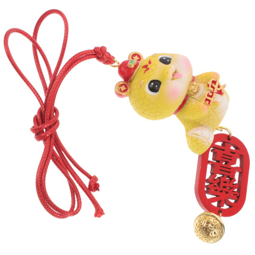 5Pcs Creative Snake Hanging Ornament For Car Rear View Mirror 2