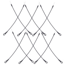 200 Pcs Lanyard Black Zip Ties Tags For Clothes Safety Cable Clothing