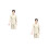 2Sets Two-Pieces Beautician Uniform Beige Breathable Work Clothes 9