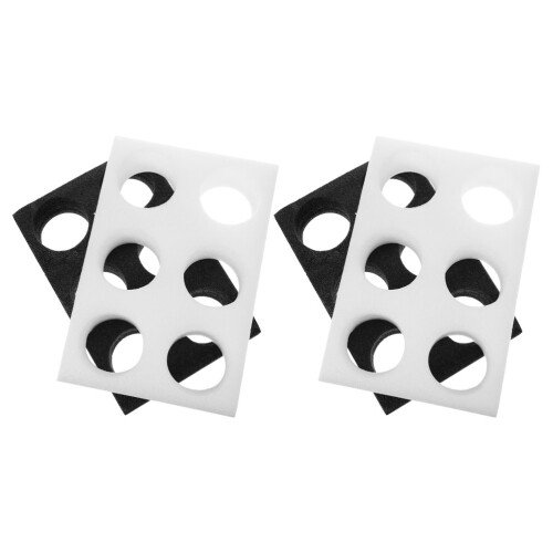 4Pcs Coffee Cup Holders 6 Hole Beverage Carrier Storage Tray